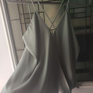 Olive strappy tank